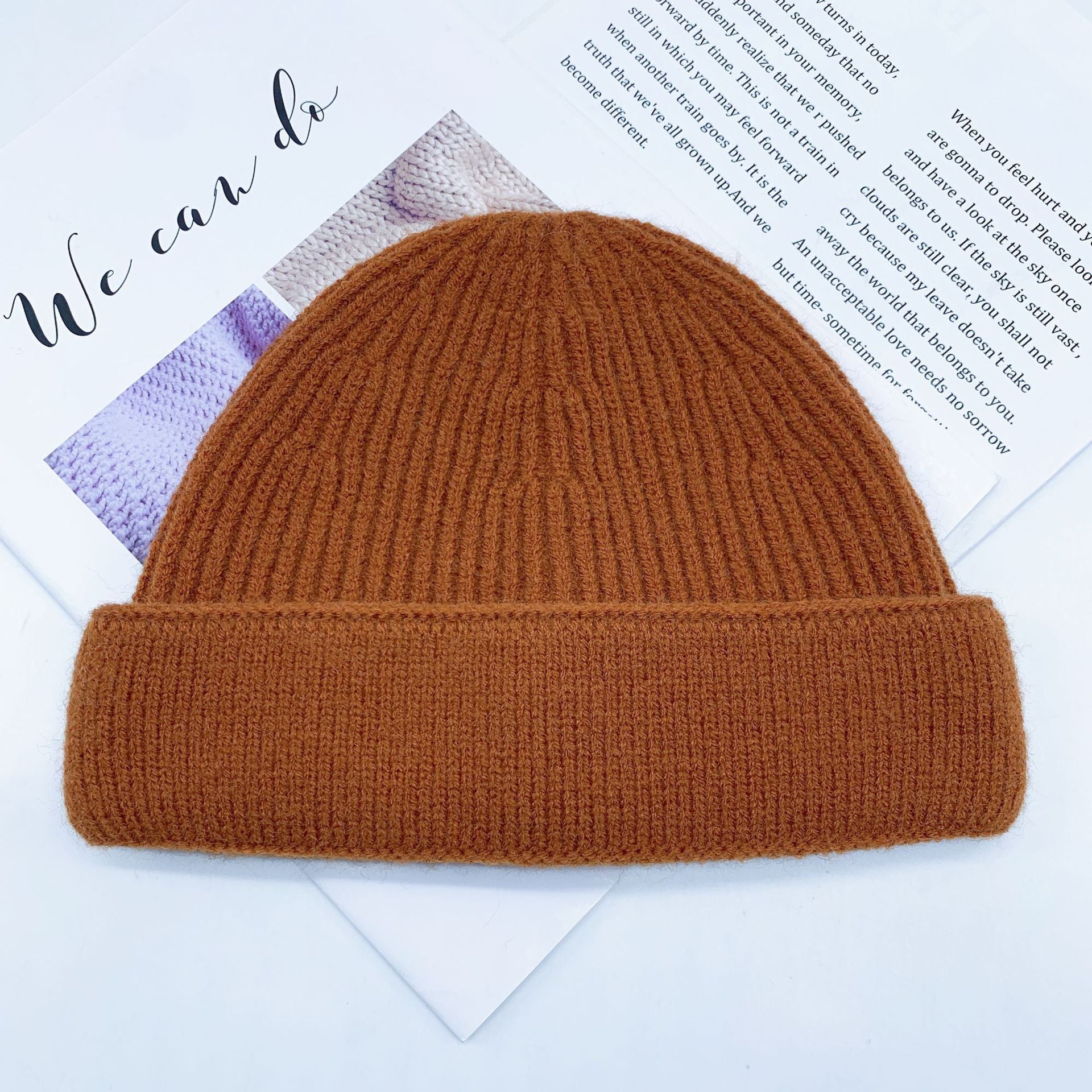 Women's Winter Personalized Big Head Circumference Warm Wool Hat