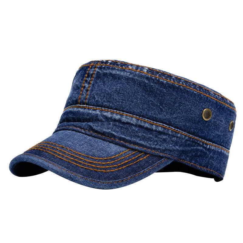 Flat-top Cap Men's Big Head Circumference Fashion Peaked Cap