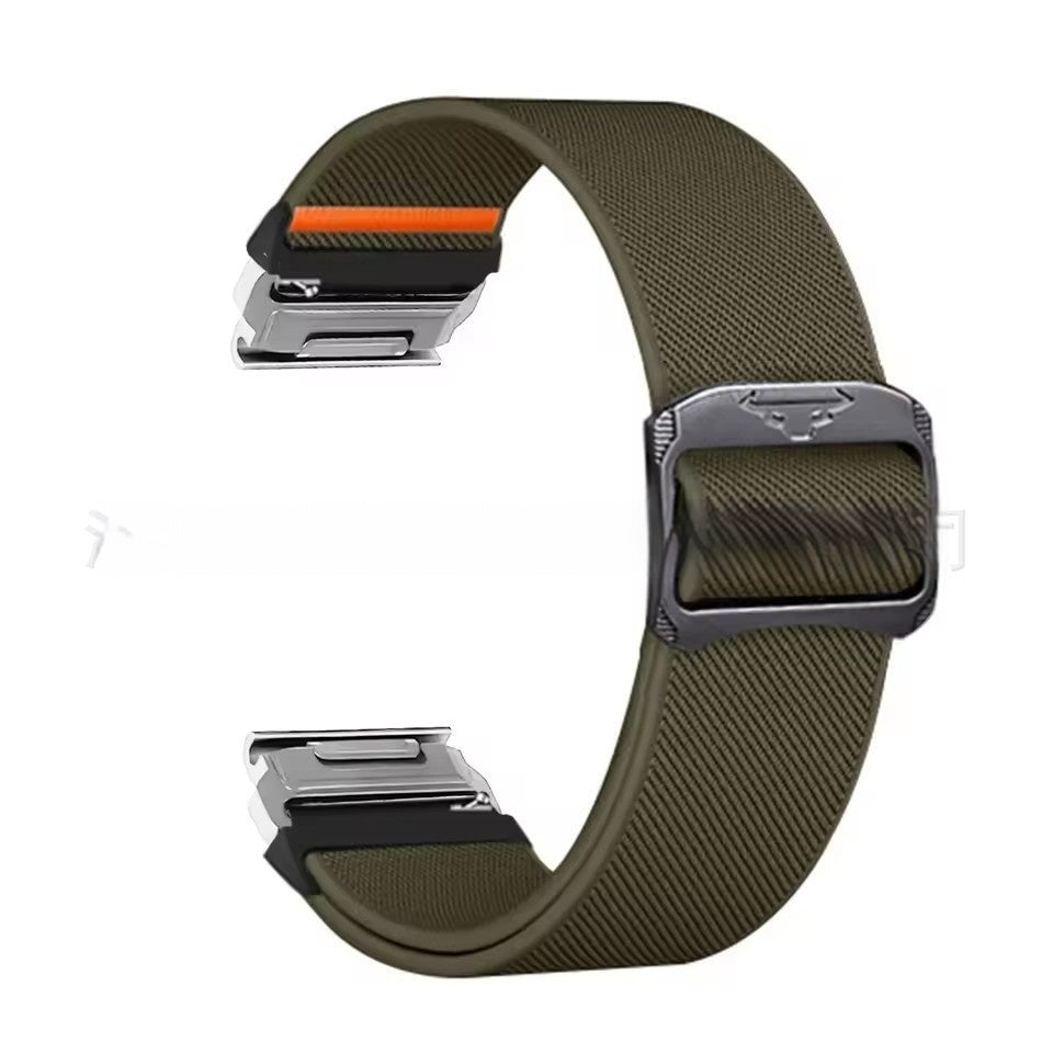 Cow Head Buckle Elastic Nylon Strap