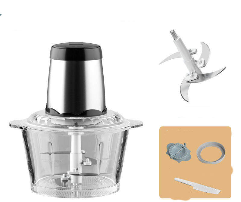 Meat Grinder Household Electric Multi-function Garlic Dumpling Meat Filling Small Meat Mincer Stirring Cooking Machine