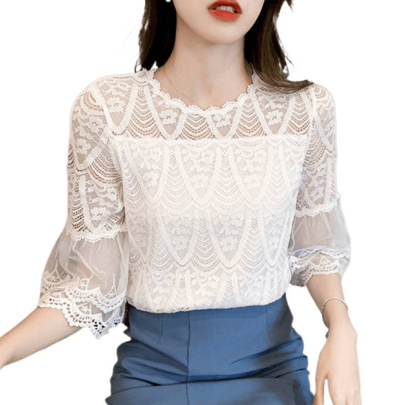 Ethereal Designer-style Niche Chiffon Blouse