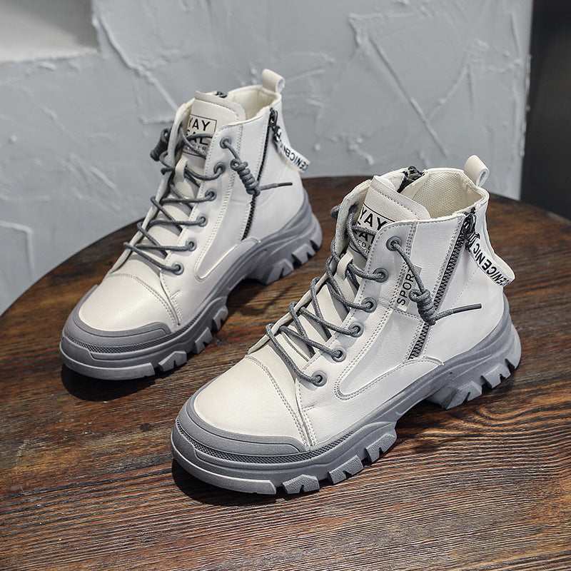 Autumn Fashion Casual Platform Single Boots Sports British Style Boots