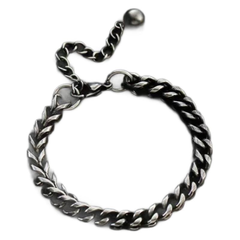 Titanium Steel Vintage Men's Cuban Bracelet