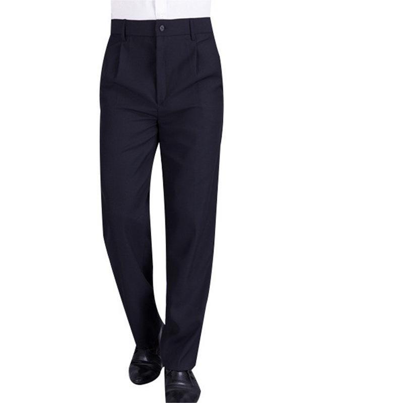 Kitchen Striped Chef's Pants And Dining Room Elastic Pants