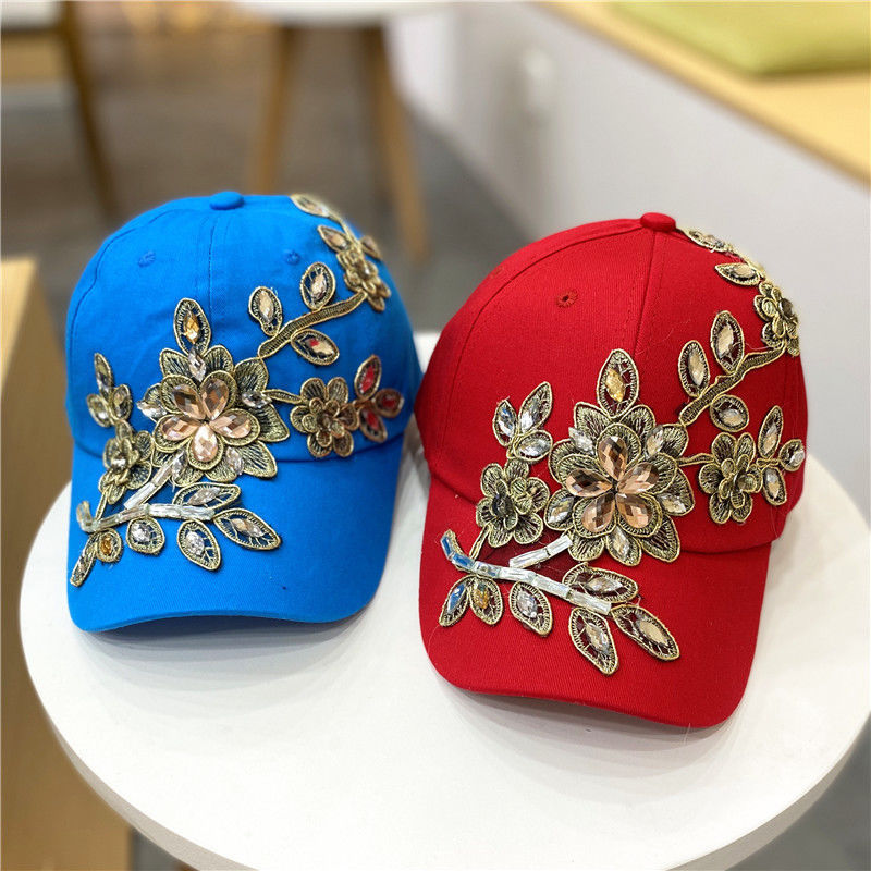 European And American Style Casual All-match Gold Silk Flower Cowboy Hat