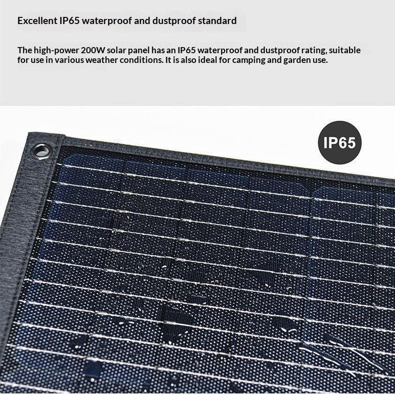 200W Solar Power Panel Outdoor Portable Power Station
